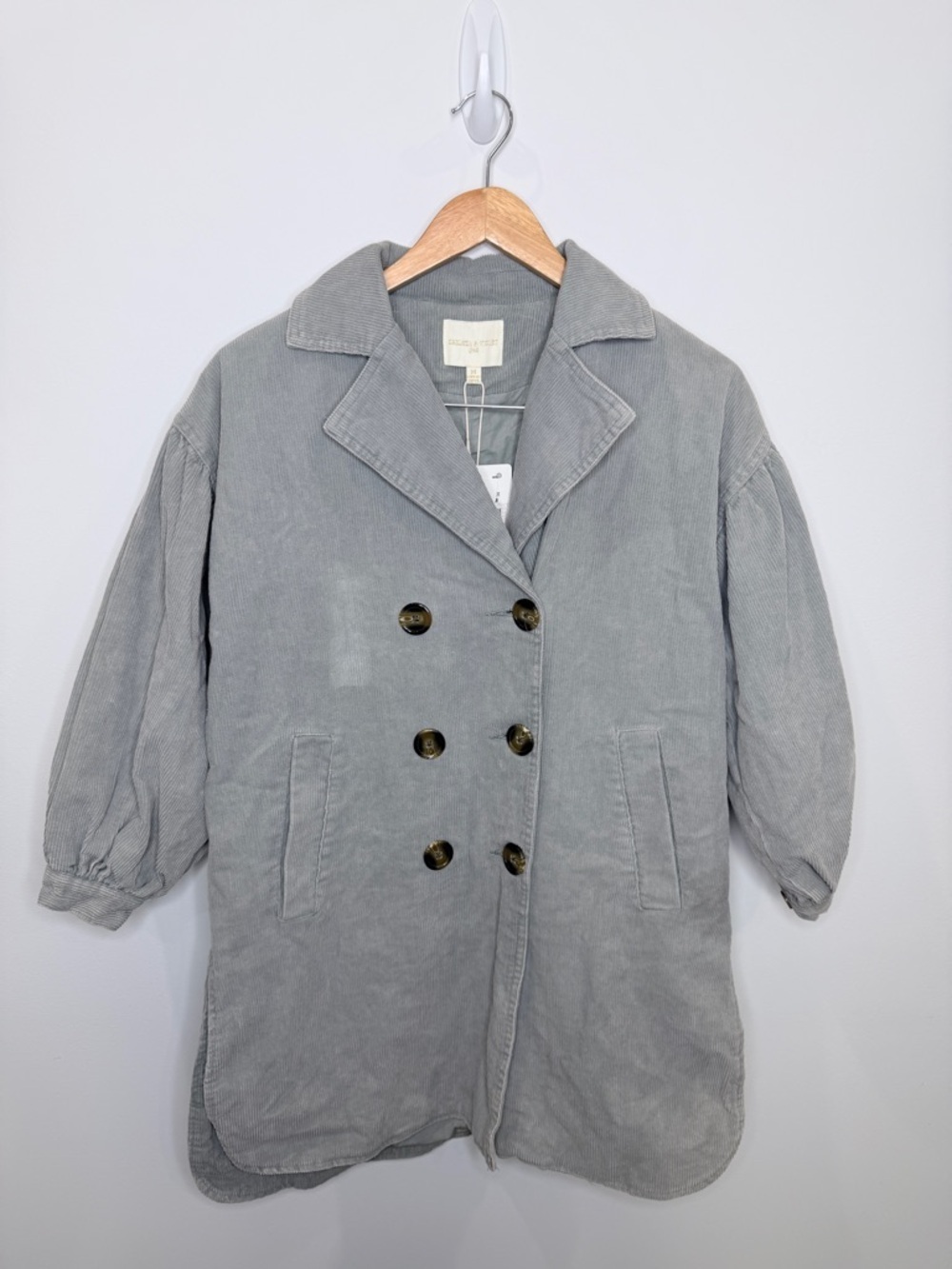 Chelsea & Violet Kids Blue Button Up Denim Dress Coat